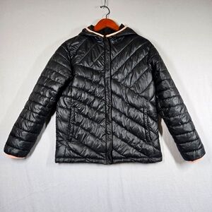 Columbia Girls' Powder Lite Puffer Jacket with Hood Black Size XL (18/20)